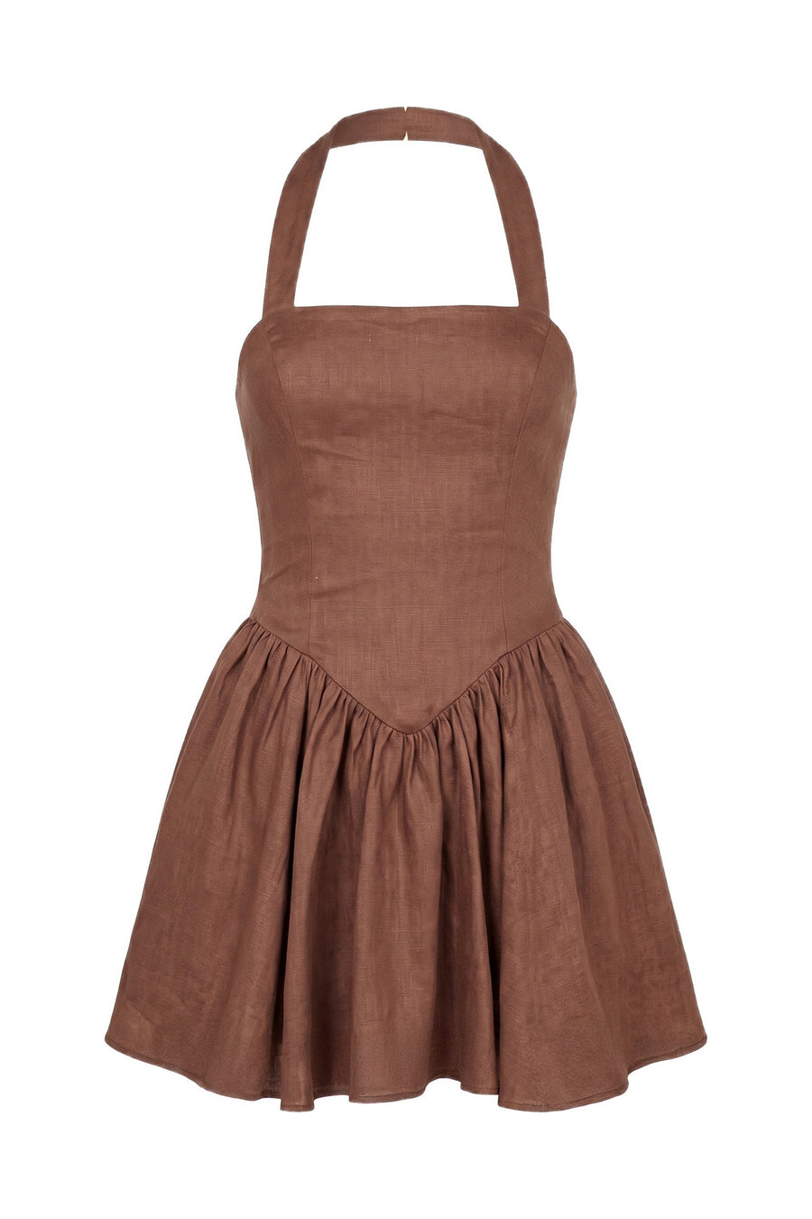 AMALIE DRESS - MOCHA