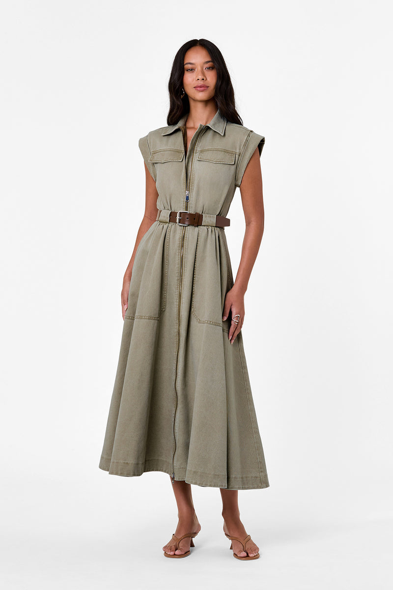TRISHA DRESS - SAGE