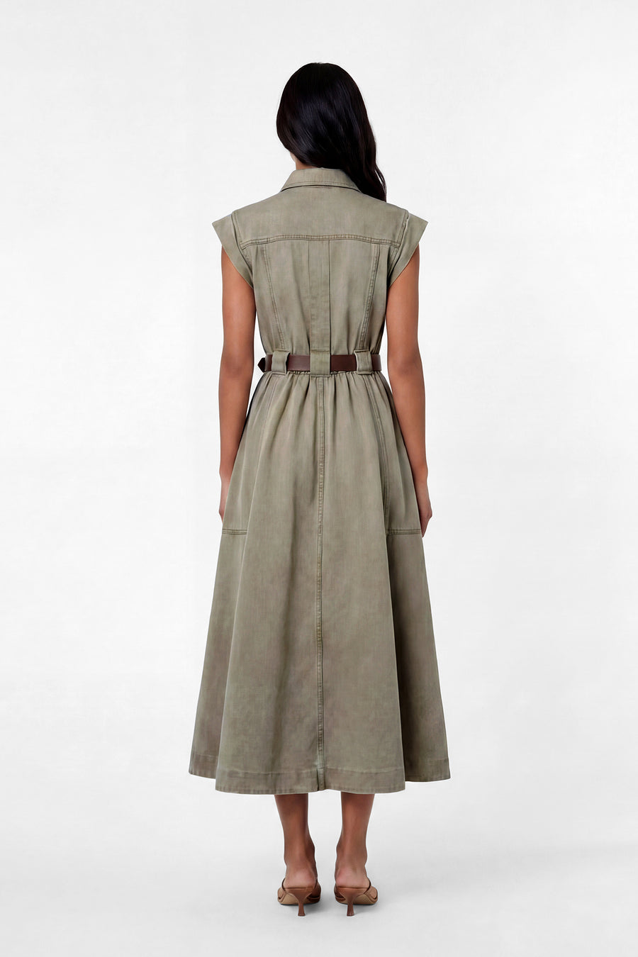 TRISHA DRESS - SAGE