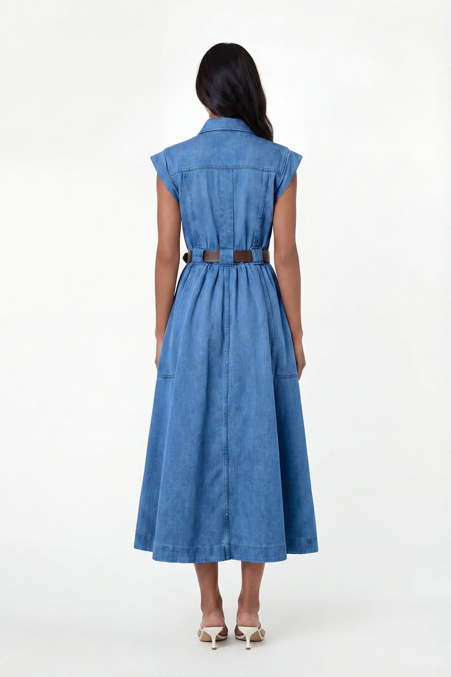 TRISHA DRESS - LIGHT WASH