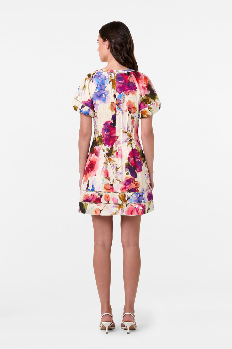 ANNIKA DRESS - WATERCOLOR FLORA