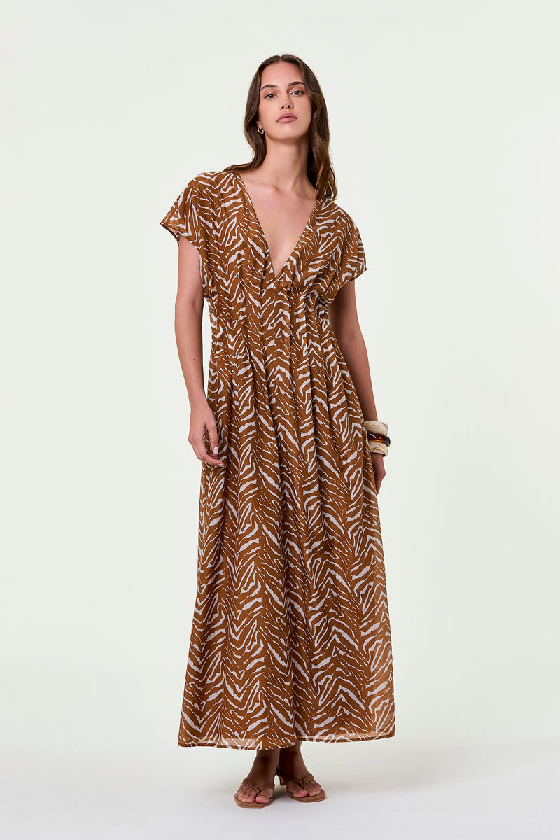 MARLEY DRESS - ABSTRACT ANIMAL