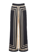 SANDRA PANT - BLACK IVORY SCARF PRINT