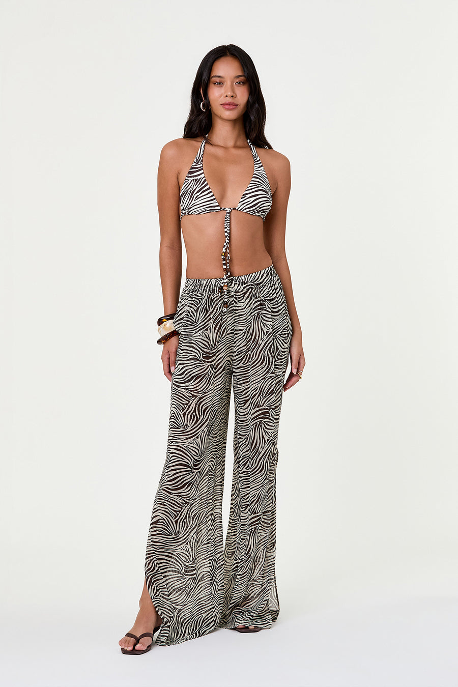 MALTA BIKINI TOP - GRAPHIC ZEBRA