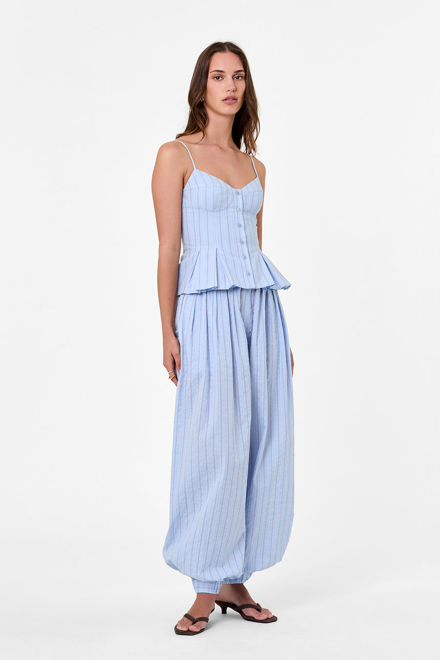 LISELLE PANT - BLUE MULTI STRIPE