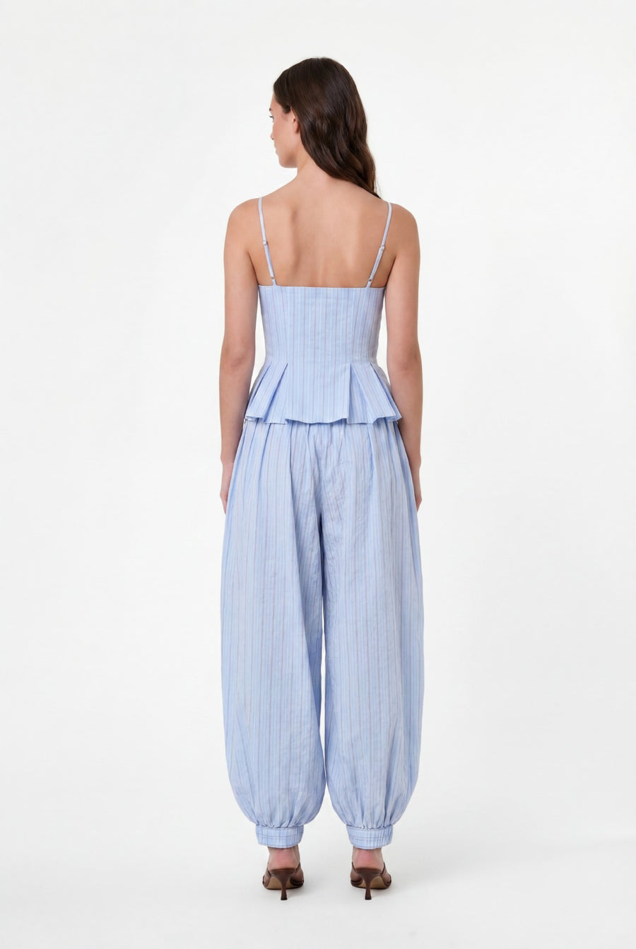 LISELLE PANT - BLUE MULTI STRIPE