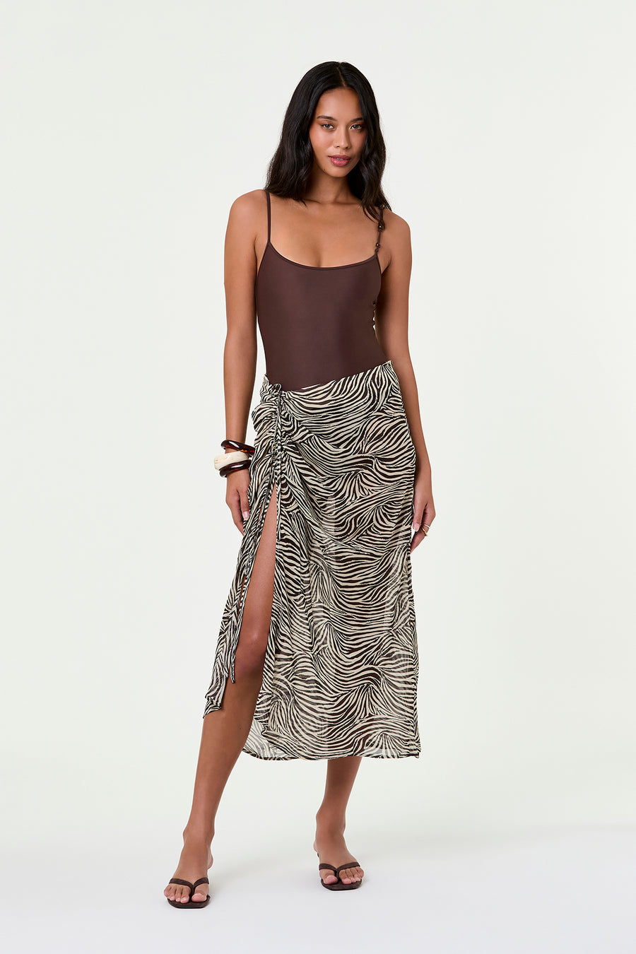 LIA SKIRT - GRAPHIC ZEBRA