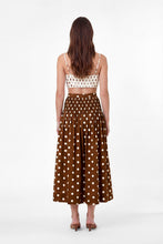 CRINA TOP - IVORY SPICE POLKA DOT