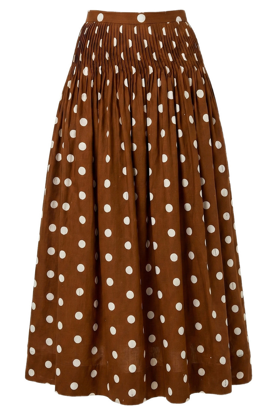 AMABELLE SKIRT - SPICE IVORY POLKA DOT