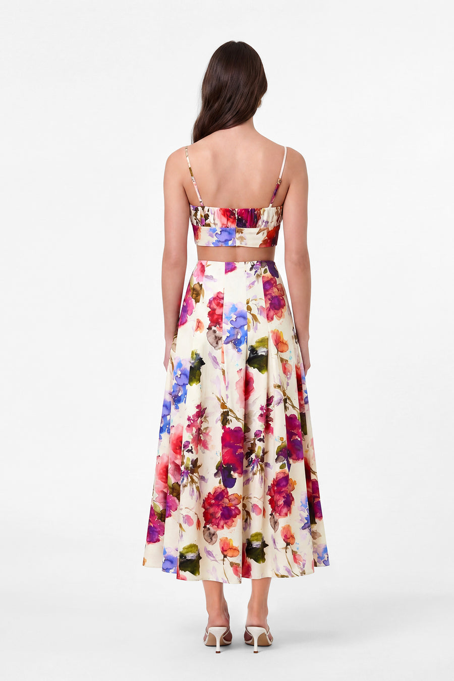 JORDANA SKIRT - WATERCOLOR FLORA