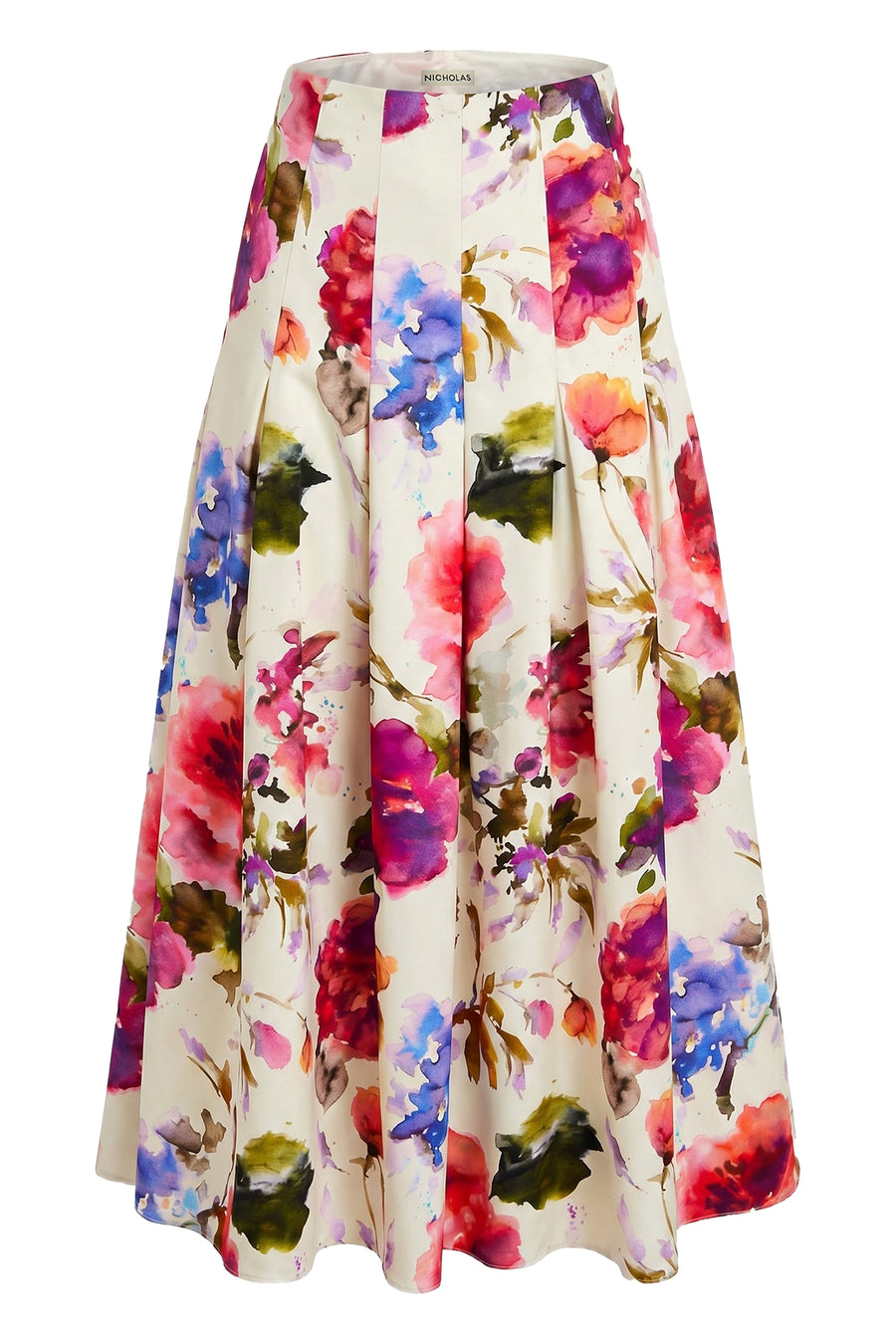 JORDANA SKIRT - WATERCOLOR FLORA