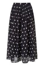 MARIT SKIRT - BLACK IVORY POLKA DOT