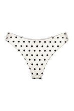 MIRA BIKINI BOTTOM - IVORY BLACK POLKA DOT