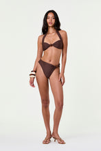 SIRENA HALTER BIKINI TOP - ESPRESSO