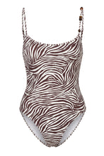 DIONE ONE PIECE SUIT - GRAPHIC ZEBRA