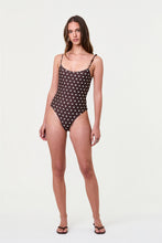 DIONE ONE PIECE SUIT - ESPRESSO IVORY POLKA DOT