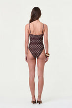 DIONE ONE PIECE SUIT - ESPRESSO IVORY POLKA DOT