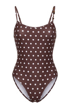 DIONE ONE PIECE SUIT - ESPRESSO IVORY POLKA DOT