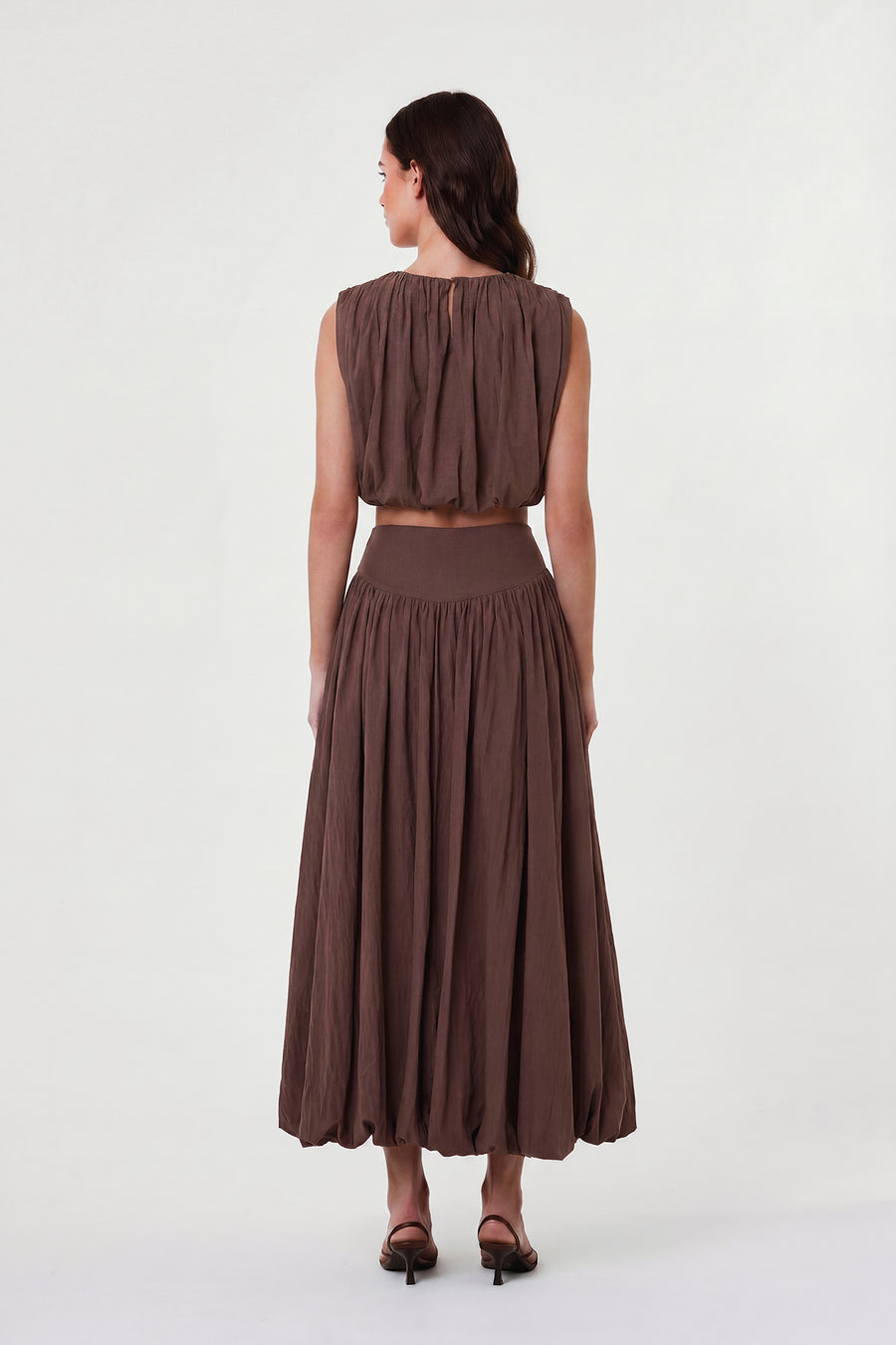 NADIRA TOP - CHOCOLATE