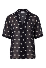 SONORA SHIRT - BLACK IVORY POLKA DOT