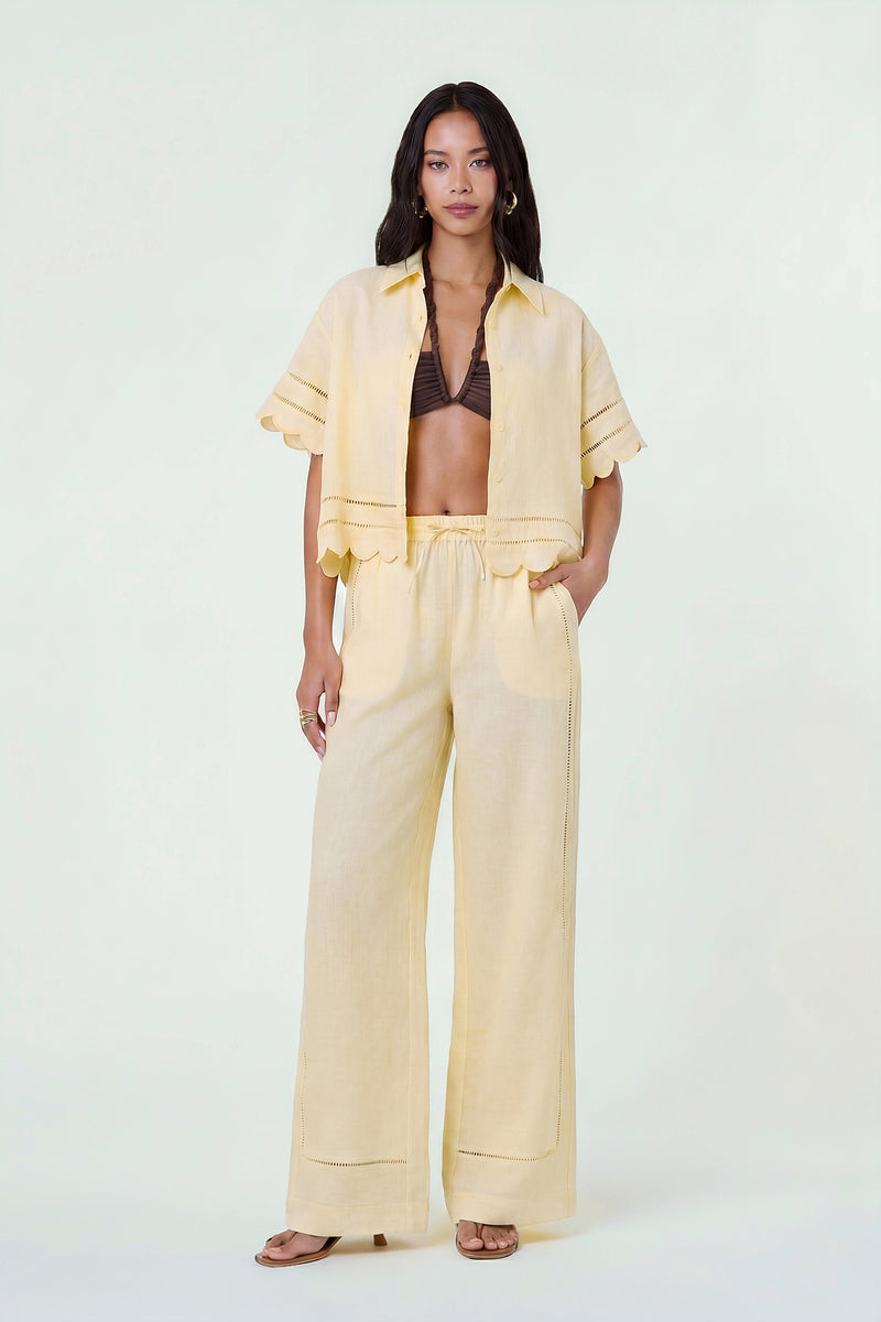 JUNI SHIRT - CUSTARD