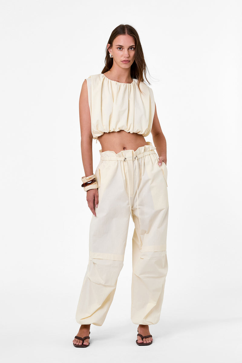 ELLEVINE PANT - CHALK