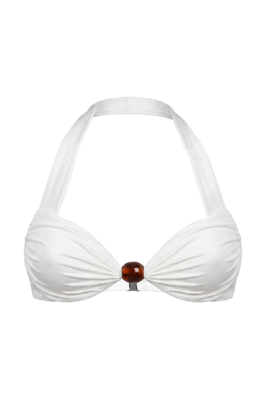 SIRENA HALTER BIKINI TOP - IVORY