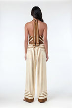 SANDRA PANT - IVORY SPICE SCARF PRINT