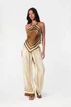 SANDRA PANT - IVORY SPICE SCARF PRINT