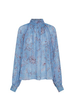 SOLENE TOP - WISTERIA FLORAL BLUE SMOKE