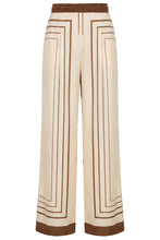 SANDRA PANT - IVORY SPICE SCARF PRINT