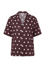 SONORA SHIRT - ESPRESSO IVORY POLKA DOT