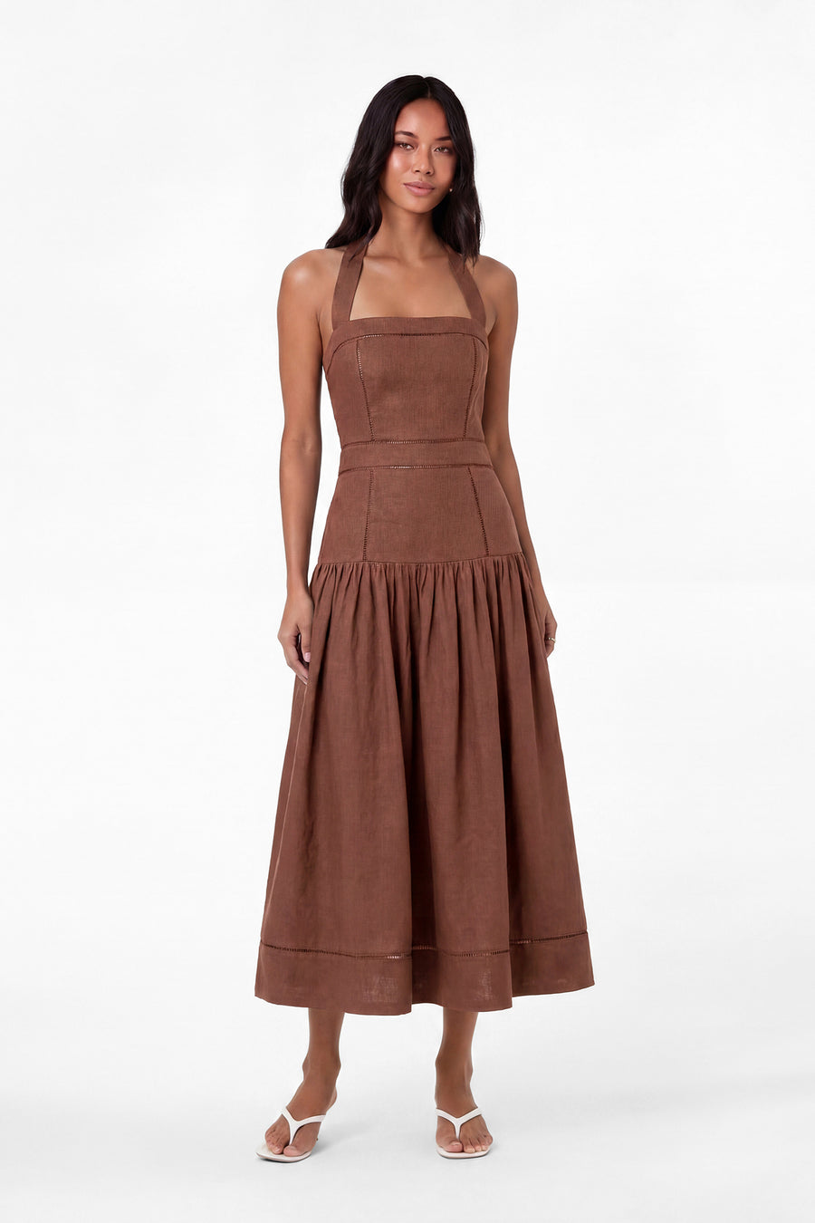 VIVIANNE DRESS - MOCHA