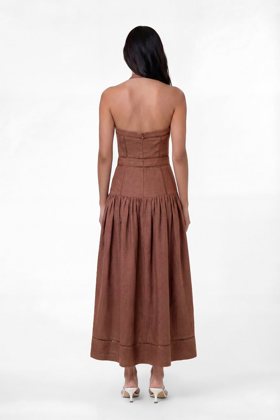 VIVIANNE DRESS - MOCHA