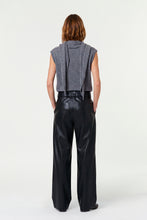 WILLA SLEEVELESS CARDIGAN - CHARCOAL