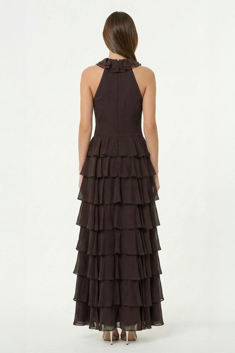 YASIRA DRESS - ESPRESSO