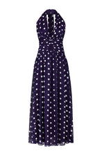 ARELLA DRESS - NAVY IVORY POLKA DOT