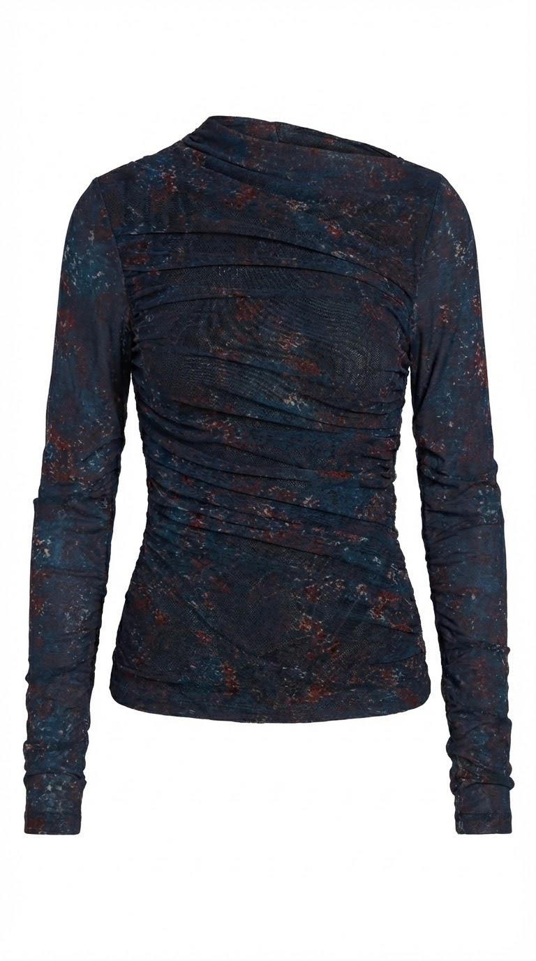 Joey Top - Bordeaux Snake Print