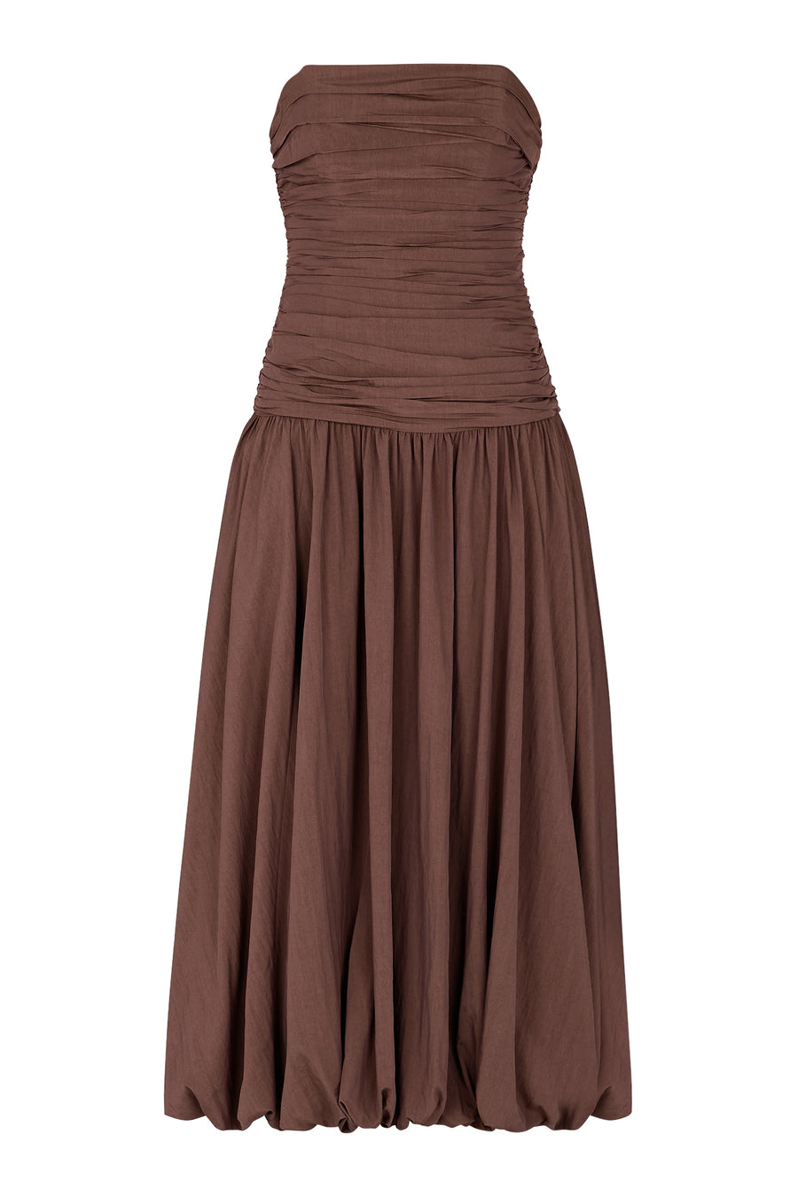 DESPINA DRESS - CHOCOLATE