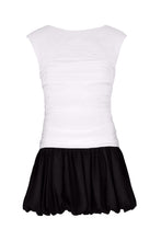 MAGDA DRESS - IVORY/BLACK