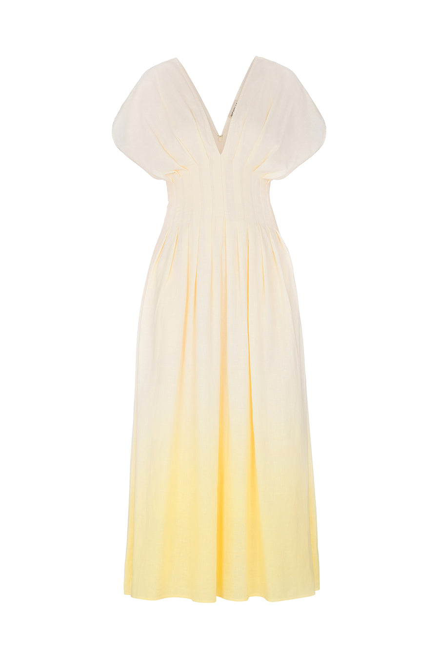 SONYA DRESS - LEMON DIP-DYE