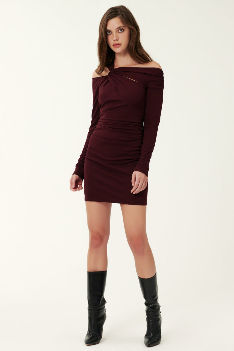 Circe Mini Dress - Prune