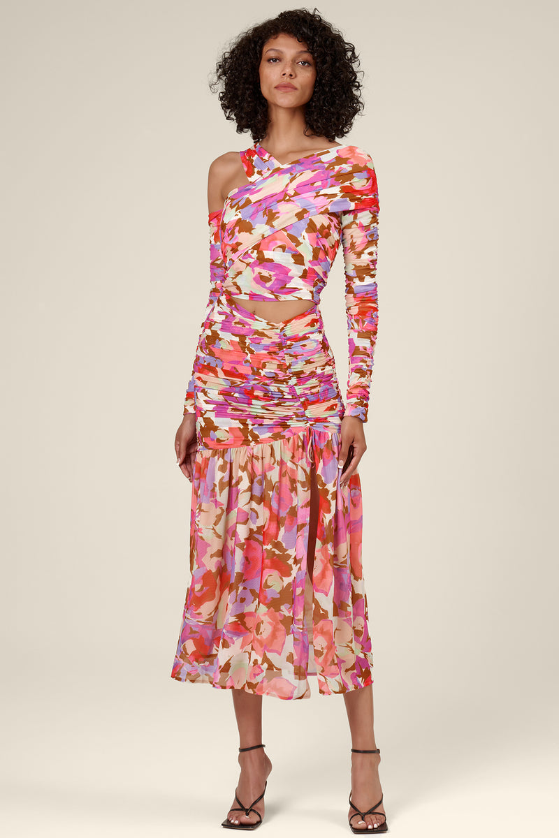 Mira Top - Abstract Floral