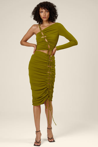 Pauline Skirt - Green Moss